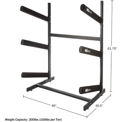 Freestanding Kayak Stand with Padded Arms