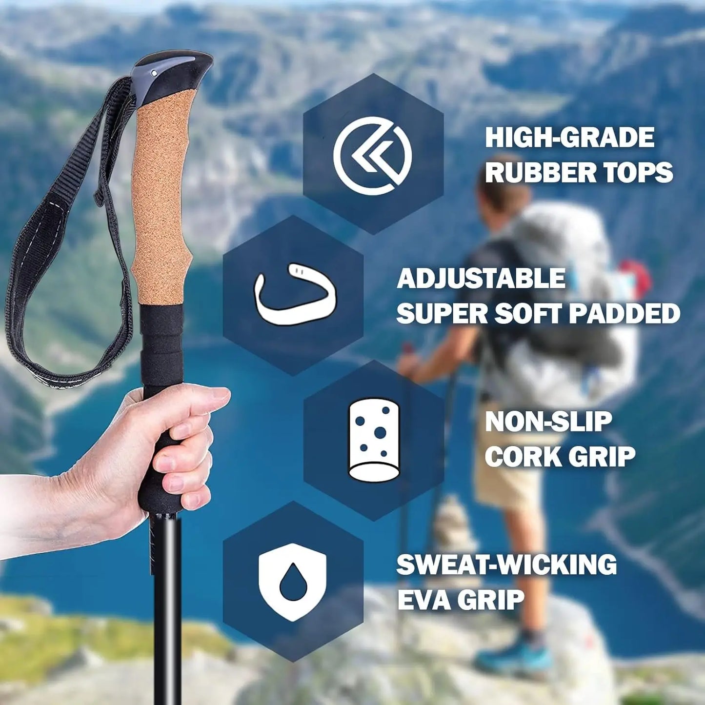 Collapsible Lightweight Trekking Poles