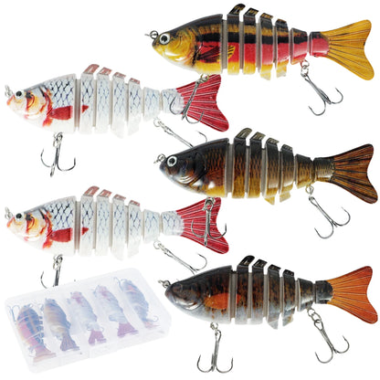 5 Pc Lifelike Artificial Swimbait