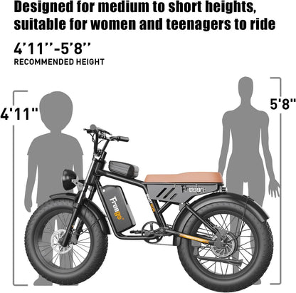 1000w E Motorcycle With Fat tires
