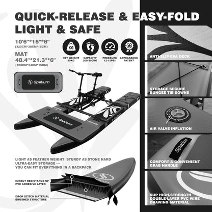 Portable Inflatable Fishing Water Bike