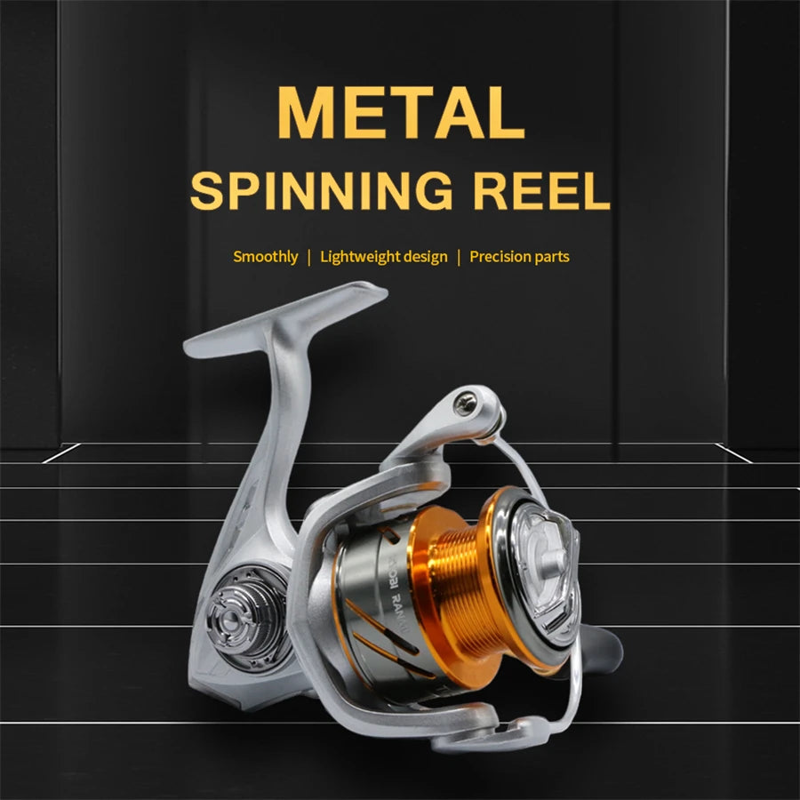 Metal Interchangeable Freshwater Or Saltwater Spinning Reel