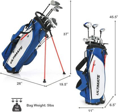 Men's 9 Piece Complete Golf Clubs Set