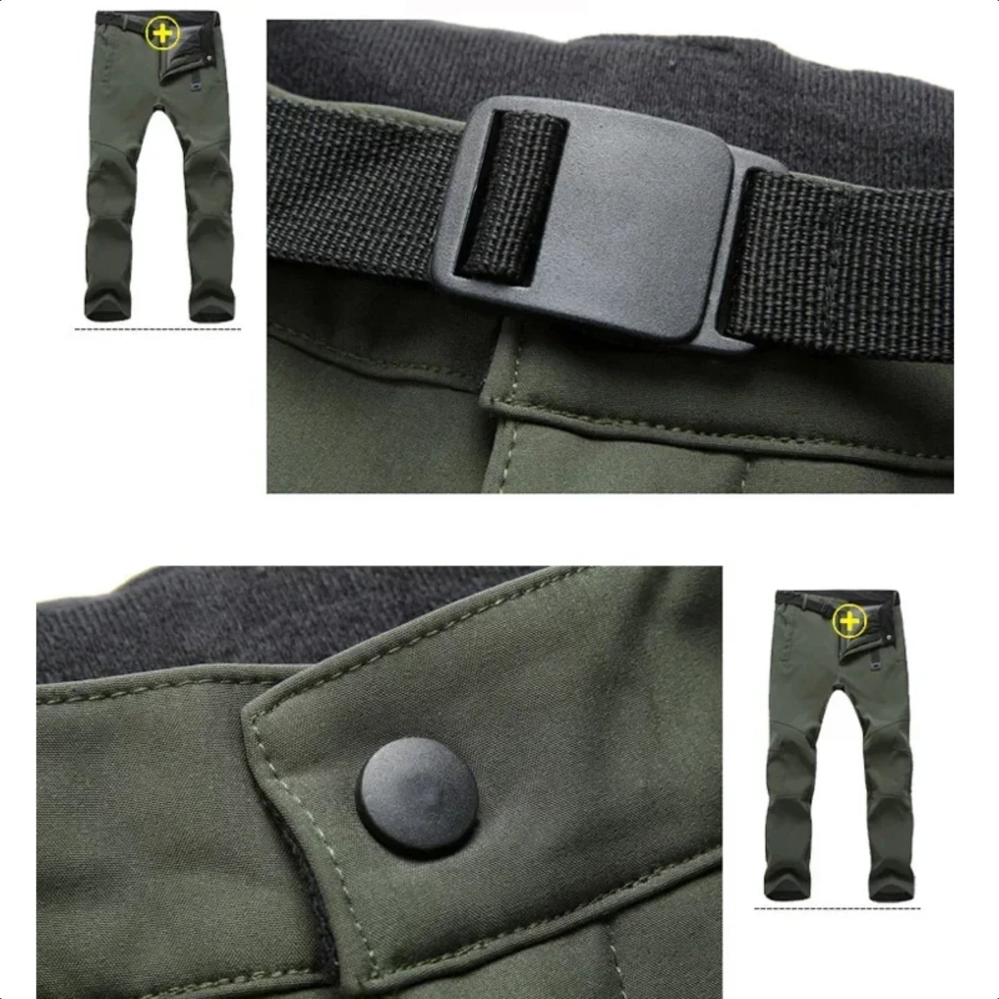 Men's Water Resistant Windproof  Hiking Pants