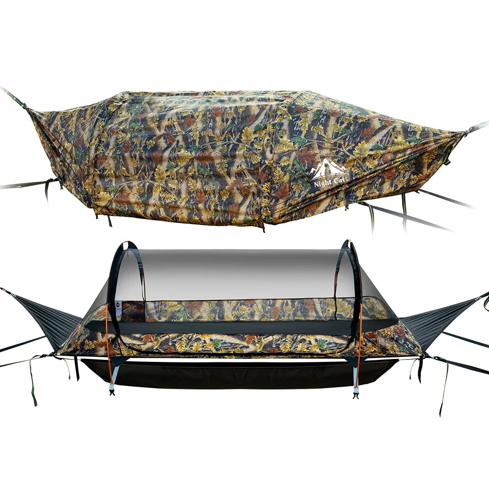 Portable Lightweight Mosquito Hammock with Tree Straps