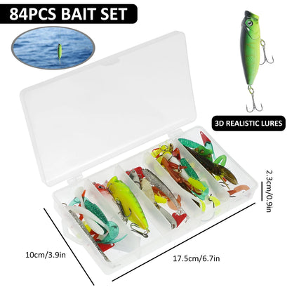 Soft and Hard Mixed Swim Bait Set