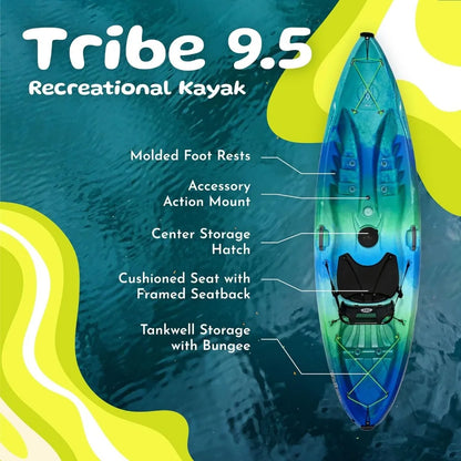 Sit on top Recreational Kayak 9' 5"