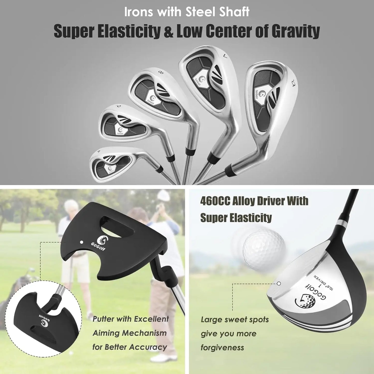 Men's Complete Golf Clubs Set Right Hand