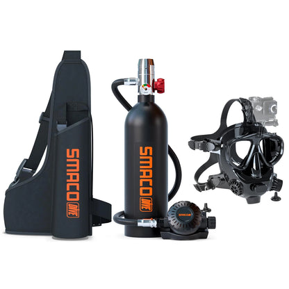1L Diving Tank Set Mini Oxygen Cylinder