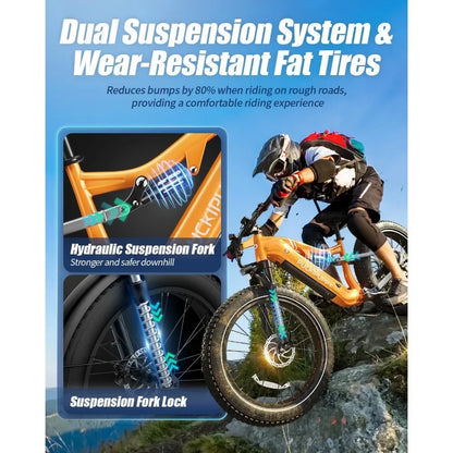 Fat Tire Full Suspension Ebike