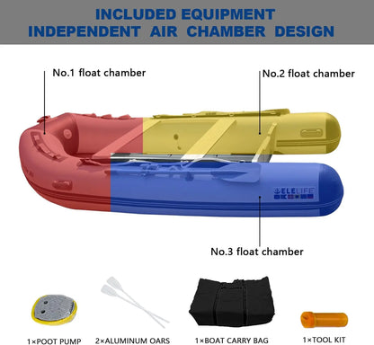 4 Person Portable Dinghy Boat with