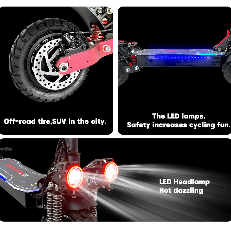 Foldable Freestyle Off-Road Electric Scooter 2400W